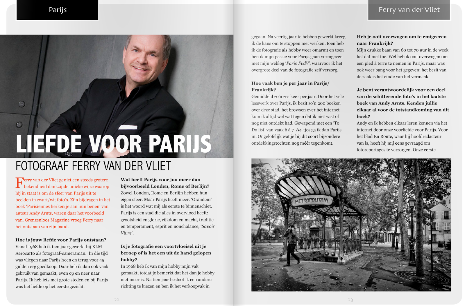 INTERVIEW in Grenzeloos Magazine