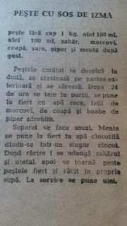 Pește cu sos de izma