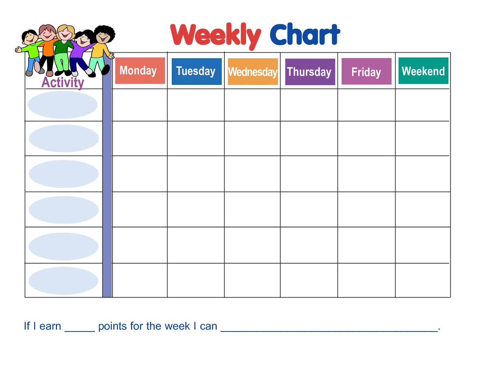 Student Weekly Behavior Chart
