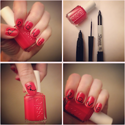 sharpie manicure nails nail designs sharpies easy valentine drawing using polish put alcohol valentines unas markers cool diy write source