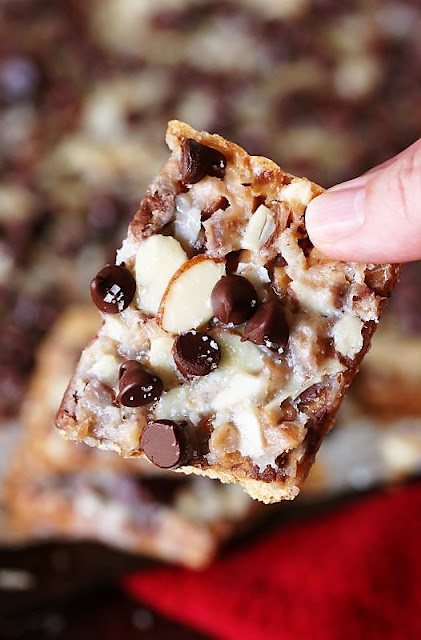 Piece of Salted Toffee Graham Cracker Candy Image