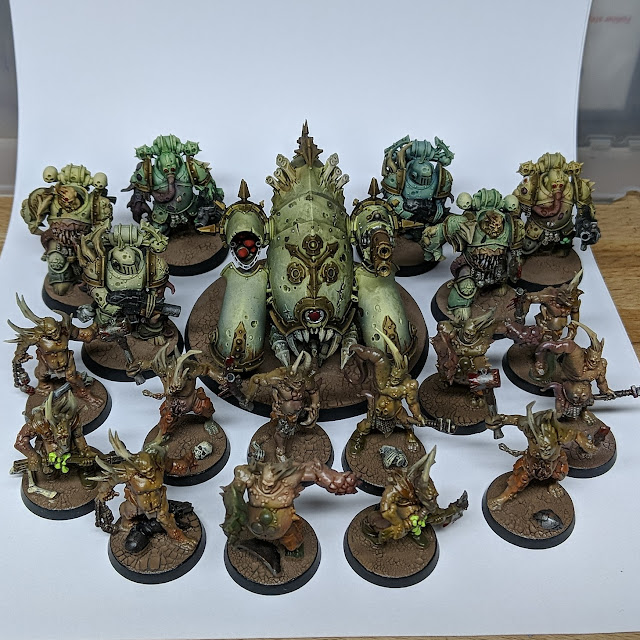 Death Guard painted and ready for war. More to come as the magazine continues to arrive.