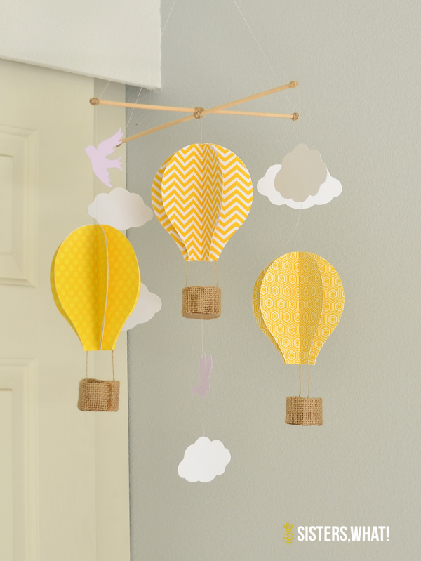 paper hot air balloons