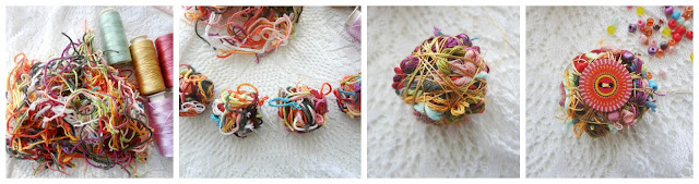 Make Yarn Tails into Art Beads
