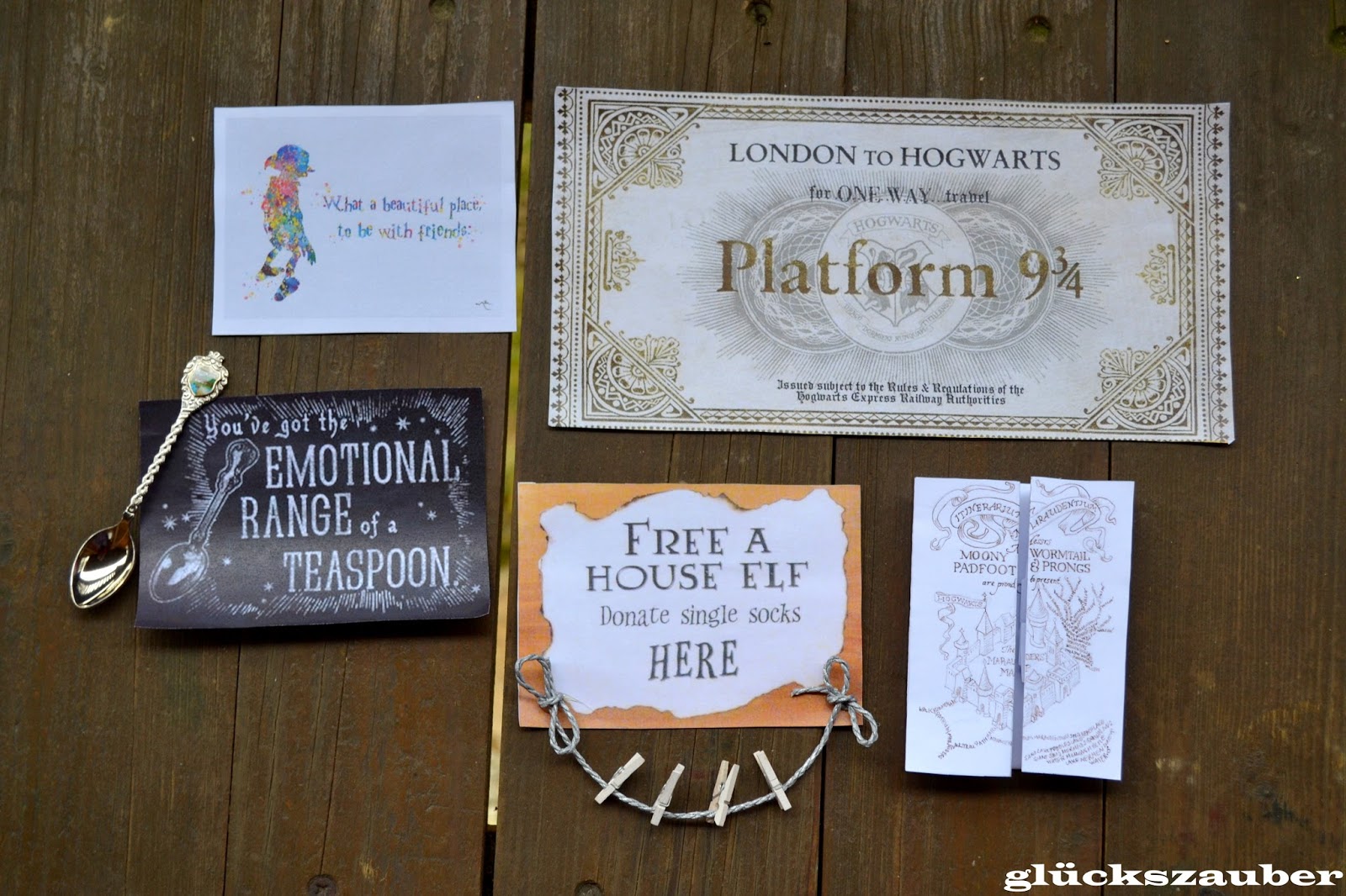 glückszauber : Diy: Harry-Potter-Zimmerdekoration