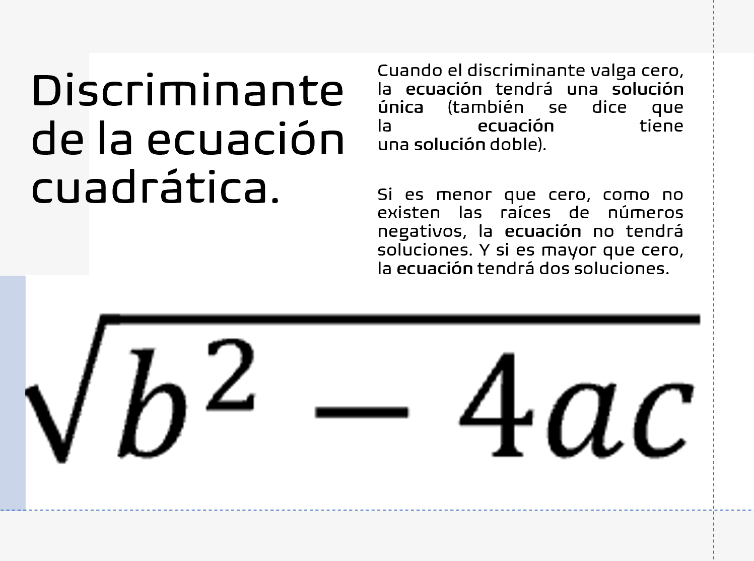 Ecuación cuadrática Mth Blog