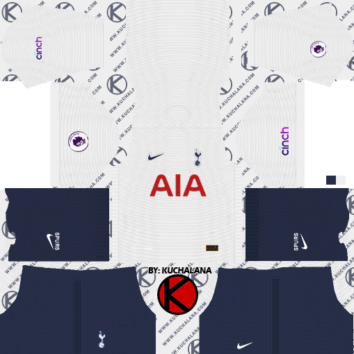 Tottenham Hotspur 2021/22 Kit - DLS2019 Kits - Kuchalana