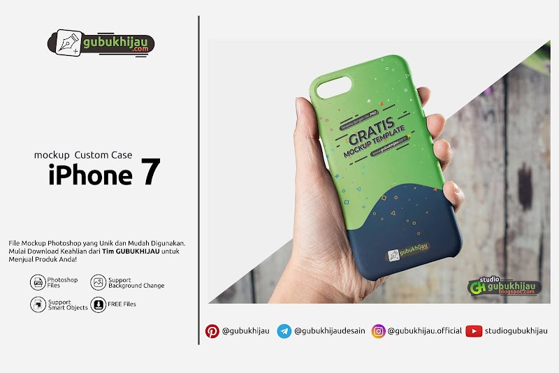 Mockup Custom Case iPhone 7 