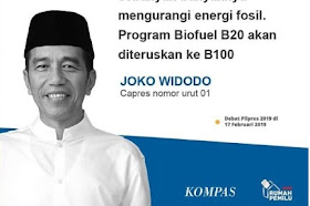 Biofuel B100 Menjadi Pembahasan Pada Debat Pilihan Presiden Semalam dengan Tema Soal Energi