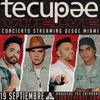 Tecupae “vuelve” con un concierto vía streaming el 19 de septiembre