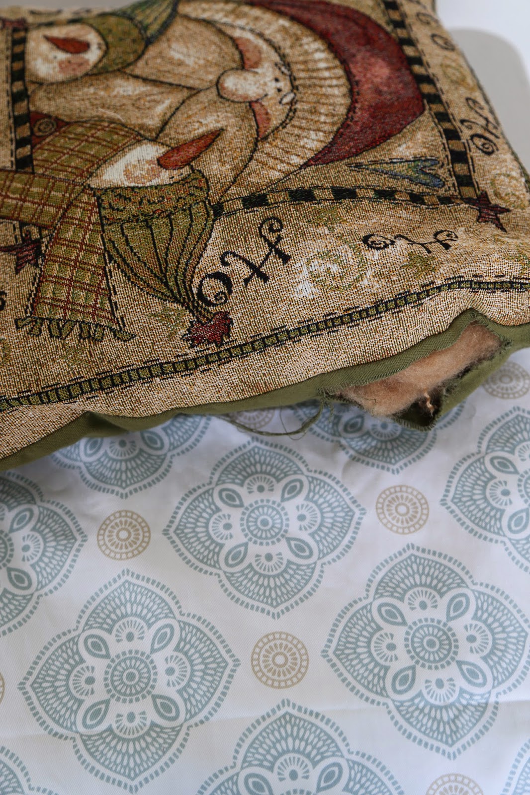 DIY Pillows from a Shower Curtain Making Life Blissful