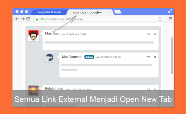 Membuat Semua Link External Menjadi Open New Tab Link External Open New Tab