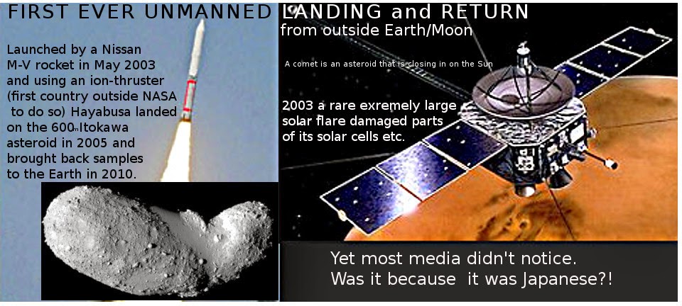 Japan's successful return to Earth mission 10 yrs before Europe's failed Rosetta