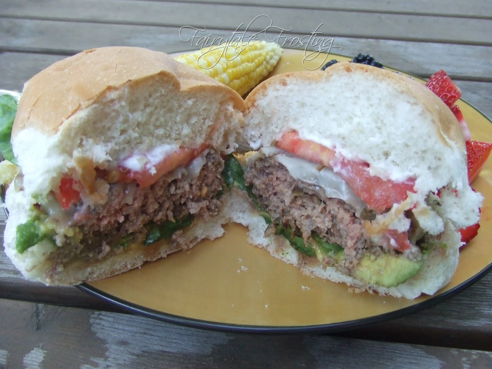Fairytale Frosting Green Chile Burgers