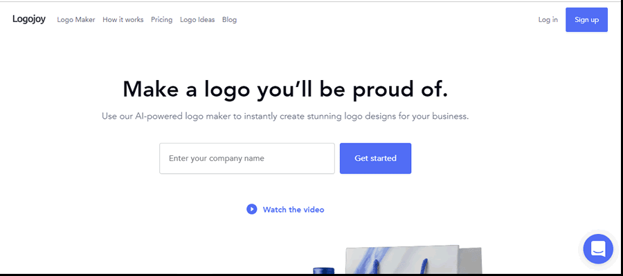Logojoy helps you brand your business Create beautiful logo with Logojoy