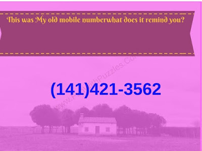 Phone Number Riddle to confuse your mind