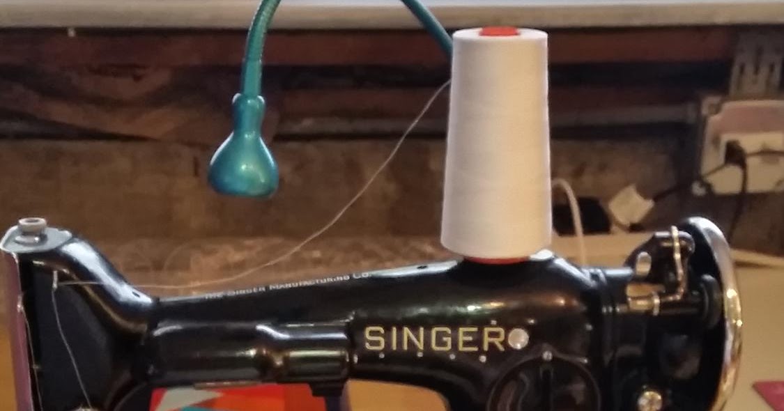 Sew at Home Mummy Trick to using Aurifil Cones on your Home Sewing Machine (no stand required!)