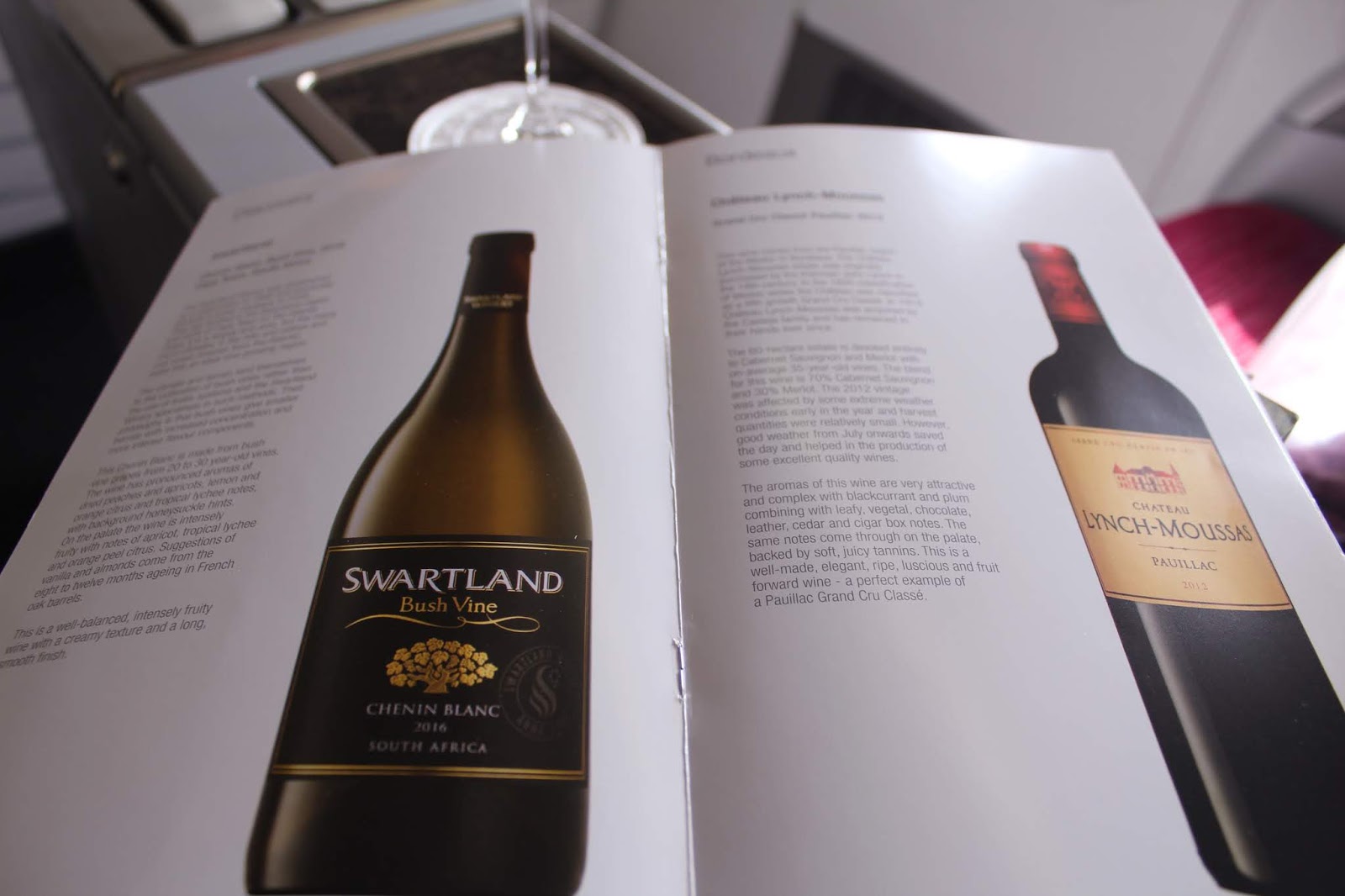 Champagne and Wine Service Review on Qatar Airways Business Class 777