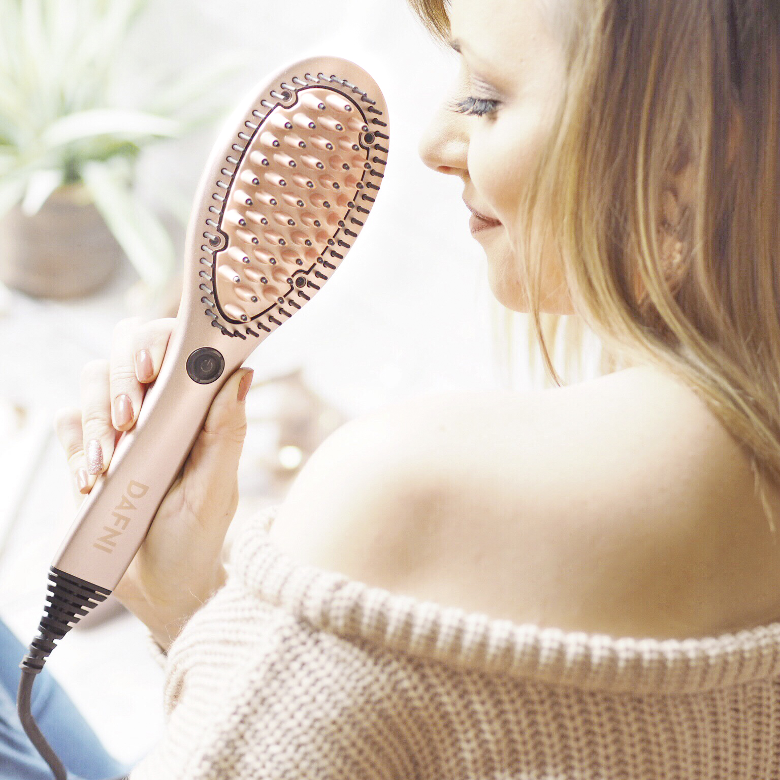 Getting Perfectly Straight Hair With Dafni Lady Writes