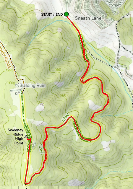 Hiking Metal Maniac Sweeney Ridge
