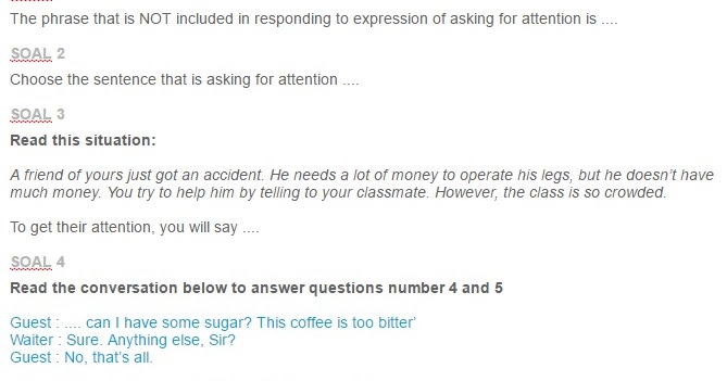 Contoh Soal Attention How To Ask And Respond Properly In Various Contexts Ezy Blog