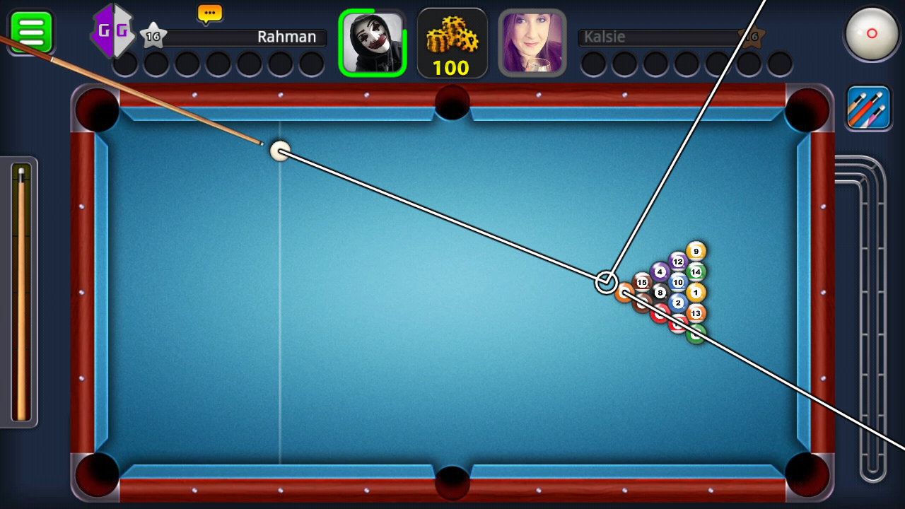 Cheat 8 ball pool garis panjang di android dengan game ...