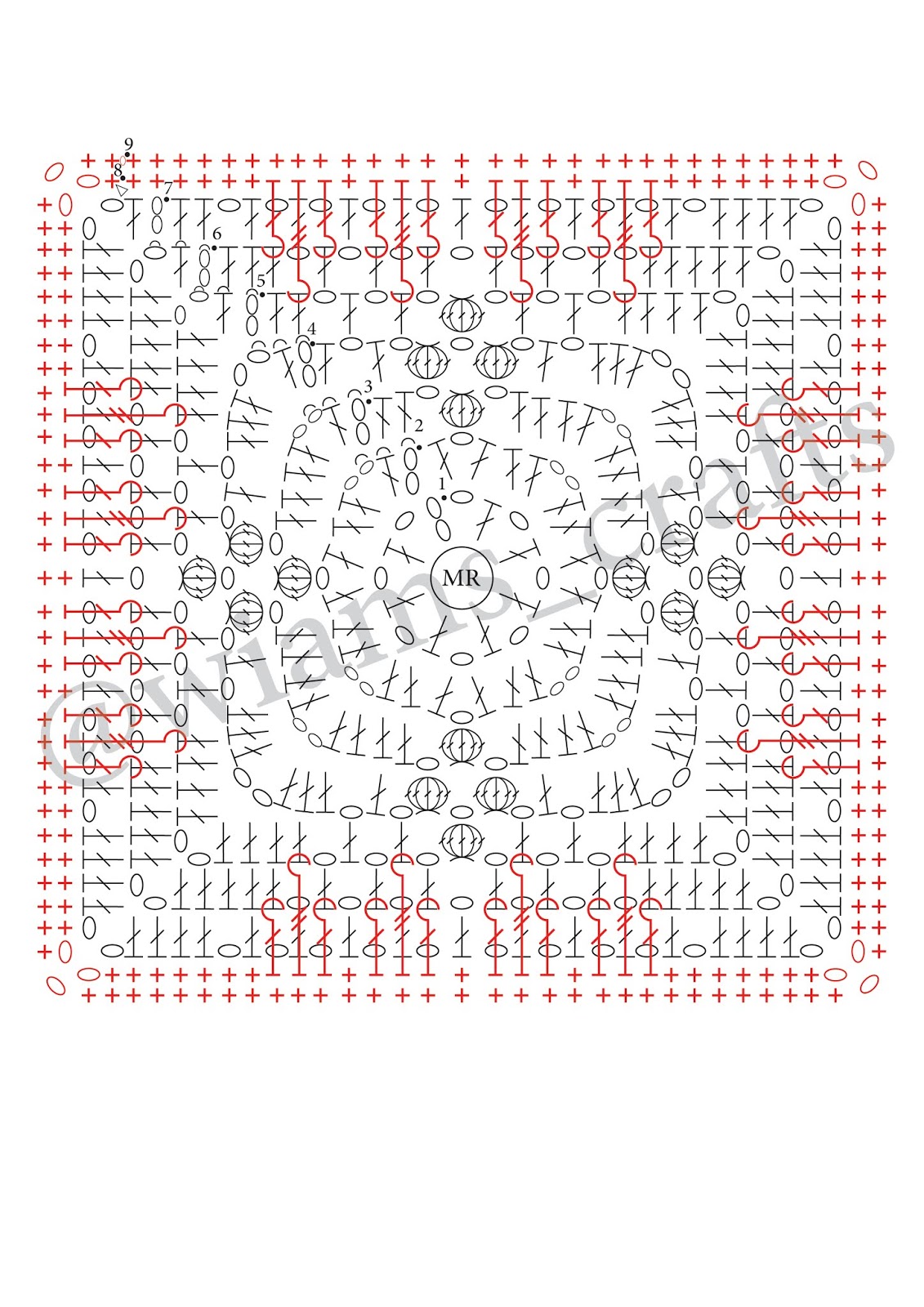 Summer Granny Square ~ Wiam's Crafts