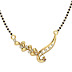 18KT Yellow Gold and Diamond Mangalsutra for Women