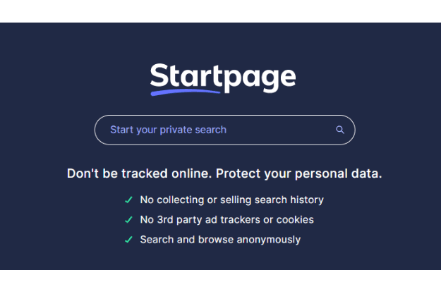 startpage - Ανώνυμη αναζήτηση στο διαδίκτυο