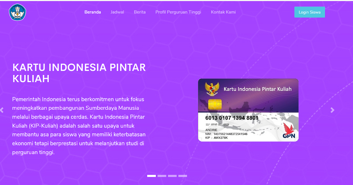 Cara Pendaftaran Dan Pengisian Data Kip Kuliah 2020 Bidikmisi Indonesia