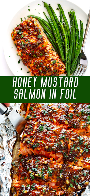 Honey Mustard Salmon In Foil