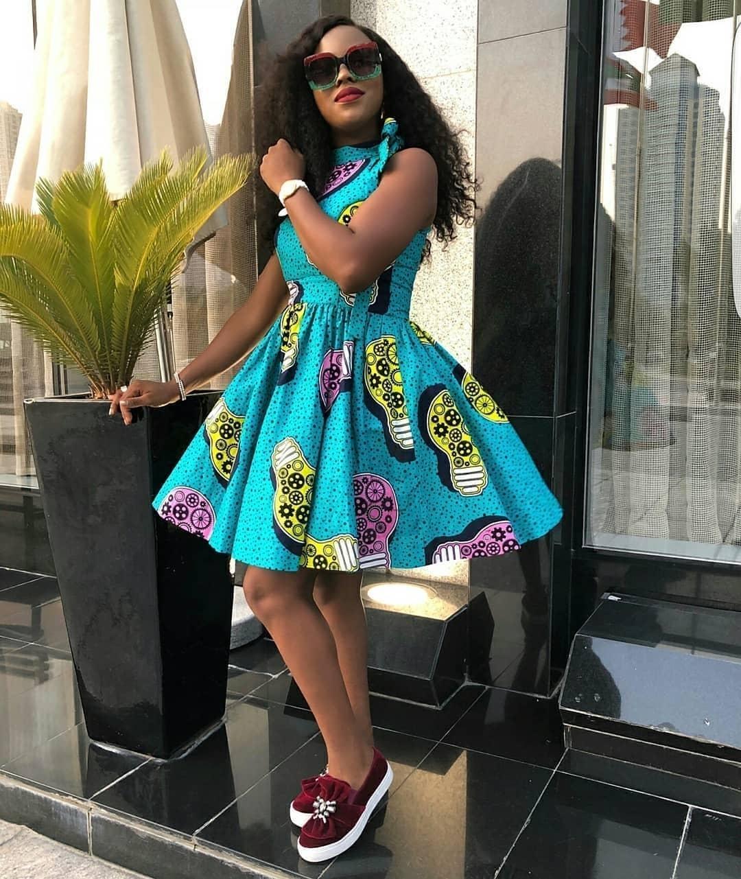 Latest Ankara Short Flay Gown Styles Best styles for ladies to trend