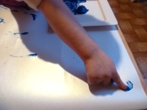 Merci qui ? Merci Montessori !: Peinture à doigts