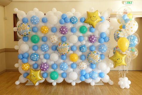 It's a Boy! QuickLink Balloon Wall by Sue Bowler