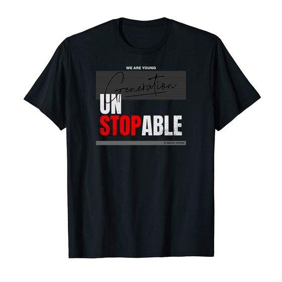 ÁO THUN COTTON UNISEX IN HÌNH GENERATION UNSTOPABLE 14158