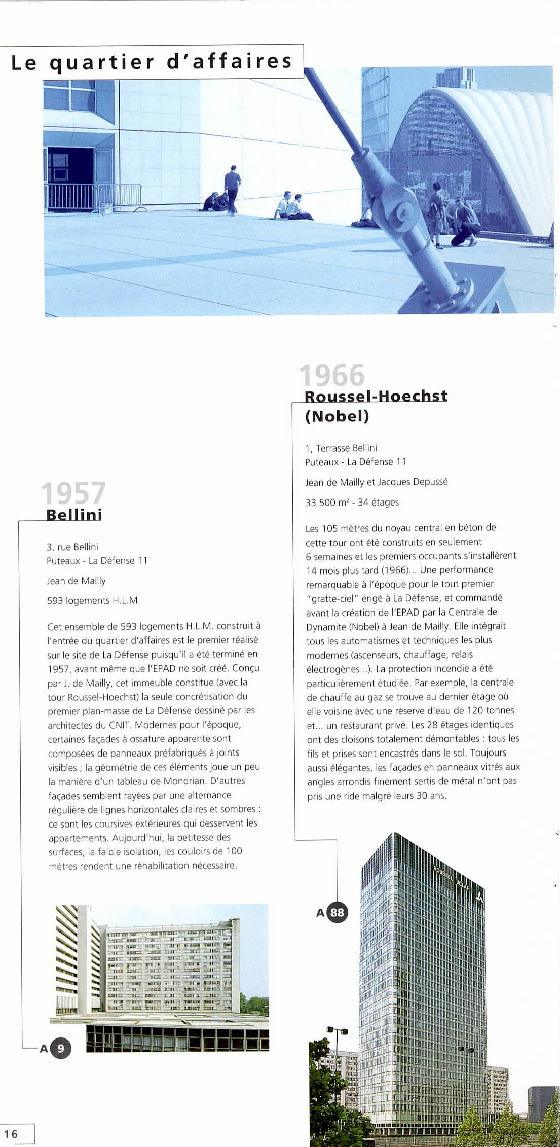 . Guide Architecture de La Défense 16 Bellini, RousselHoechst