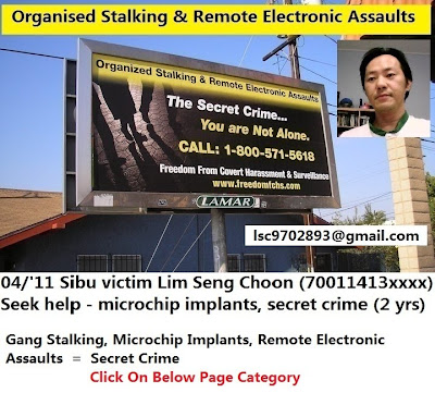 ORGANISED STALKING, REMOTE ELECTRONIC ASSAULTS