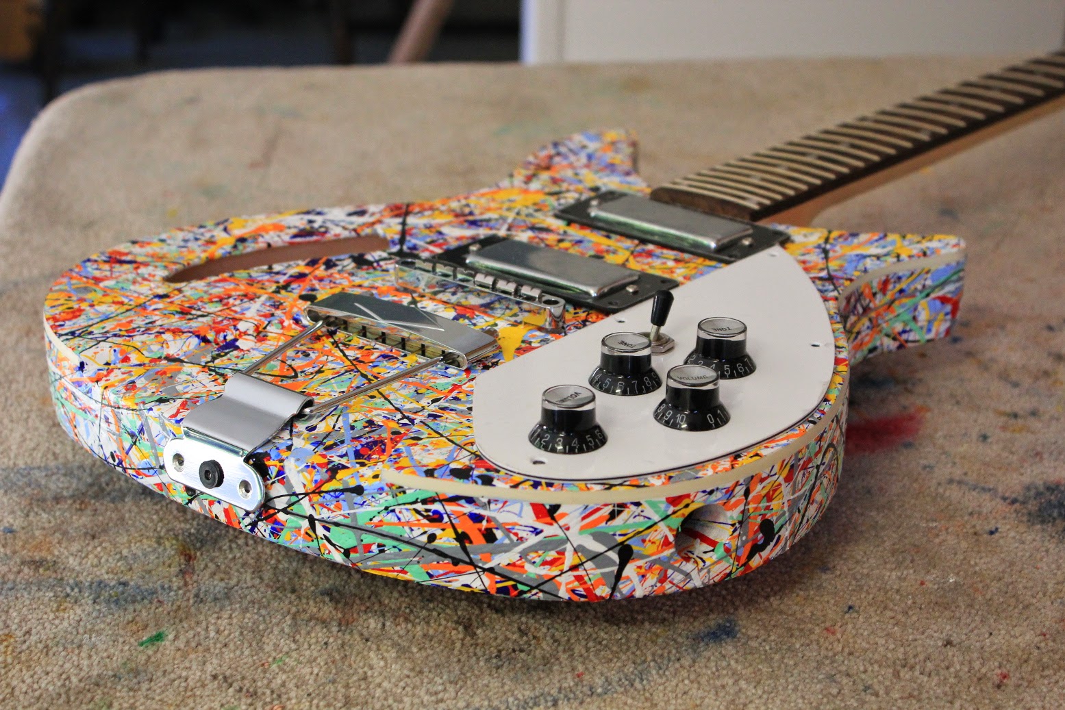 Guitar Kit Builder Stone Roses Tribute Second Pollocking Complete