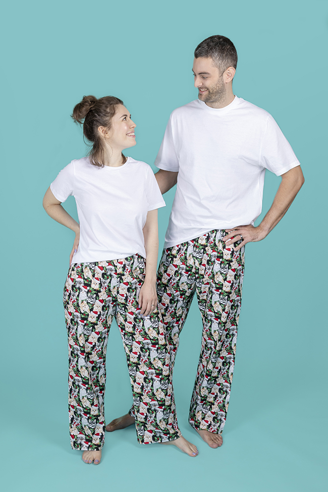 Joe pyjama bottoms menswear sewing pattern - Tilly and the Buttons