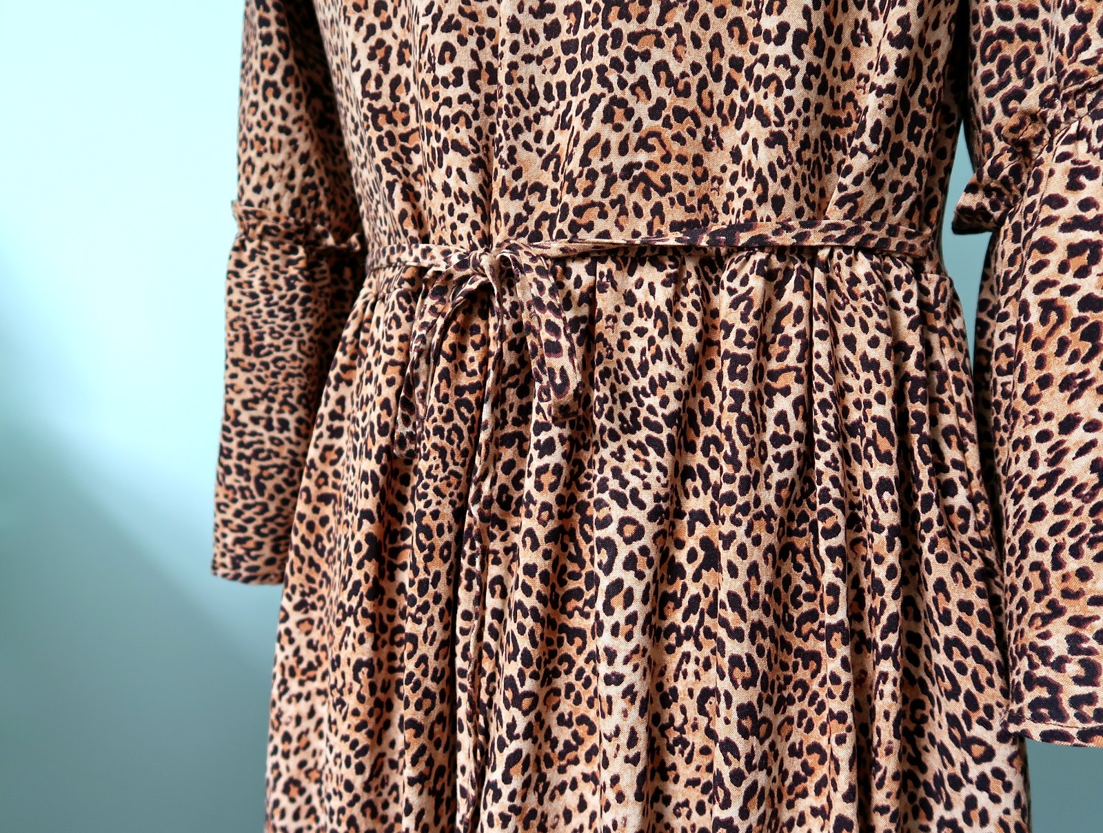 Leopard Indigo Dress - A Stitching Odyssey