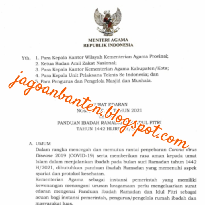 Surat edaran pelaksanaan ksn smama