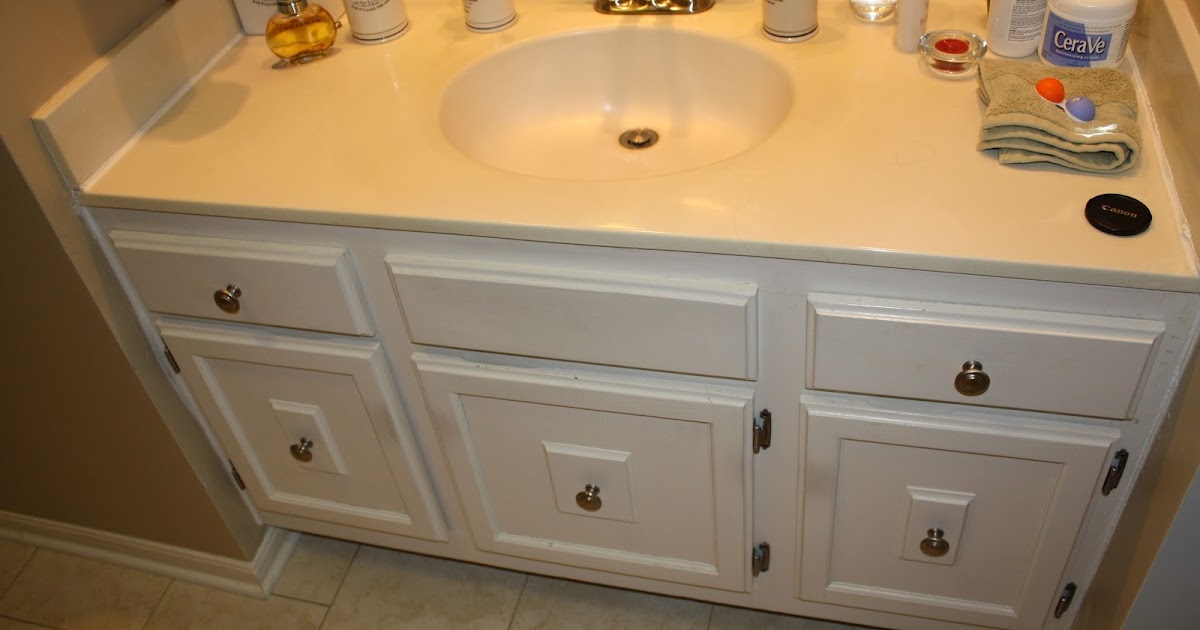 Sparks Fly: Painting Bathroom Cabinets (what not to do edition)