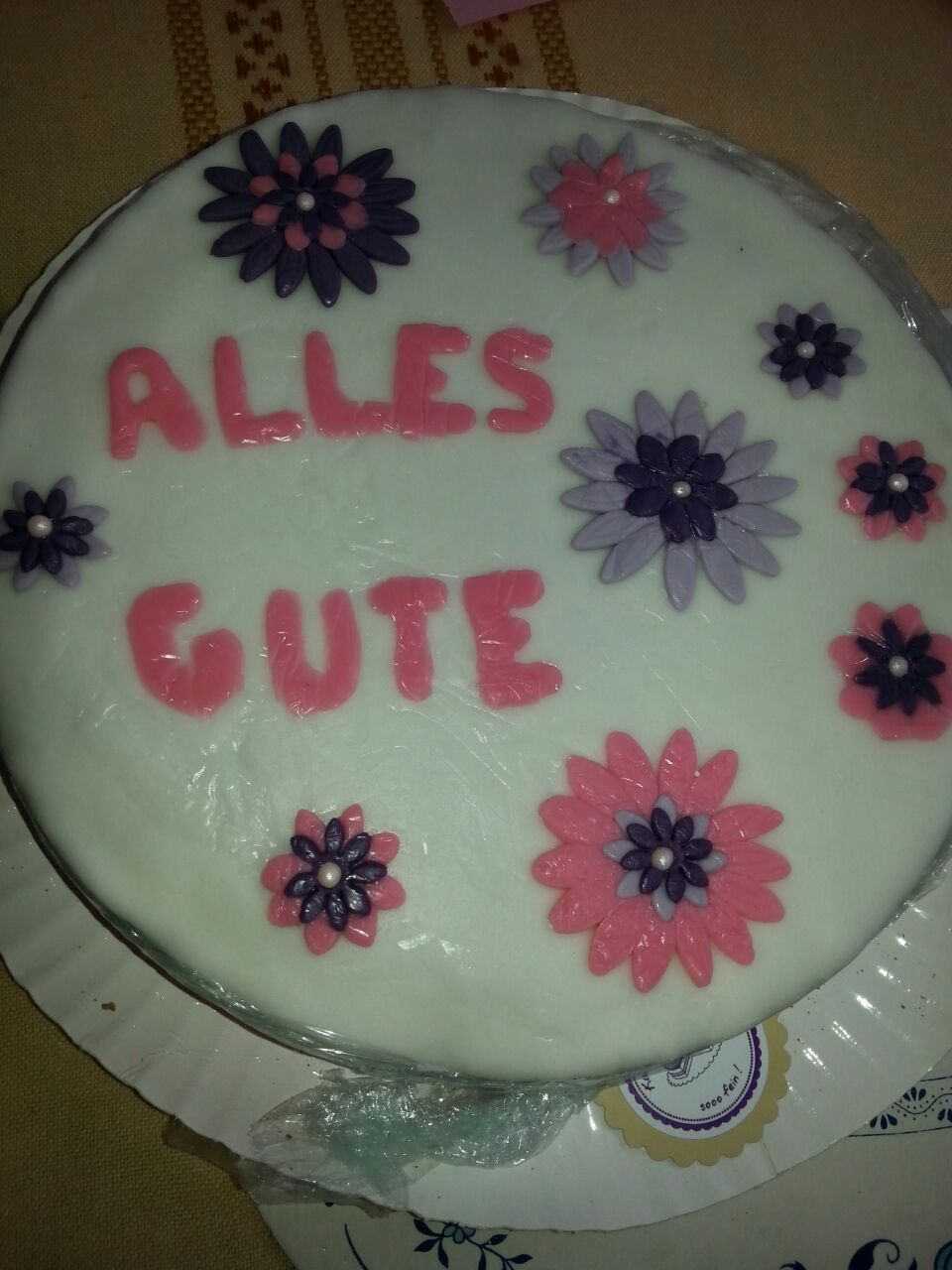 Alles Gute Zum Geburtstag Torte Karins leckerer Backzauber: Motivtorte "Alles Gute" - Geburtstagstorte