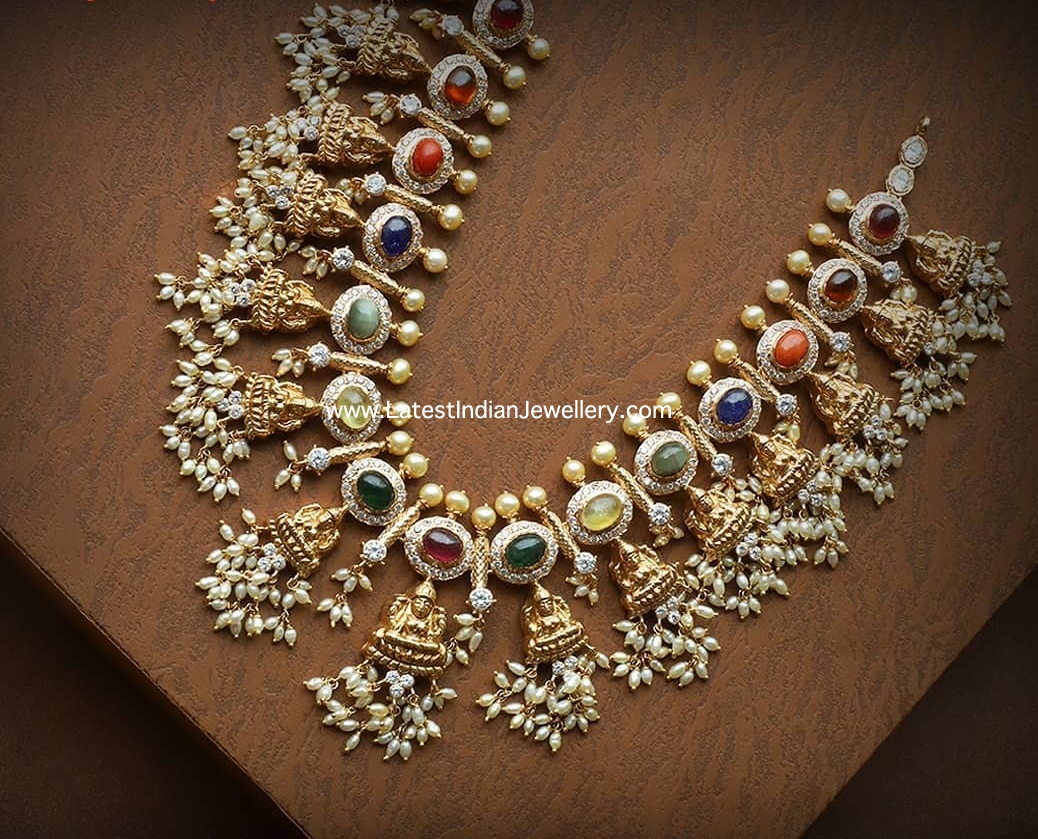 navratna jhumka designs