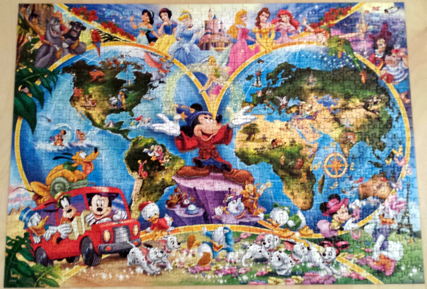Jigsaw puzzles 7 Ravensburger Disney World map [1000]