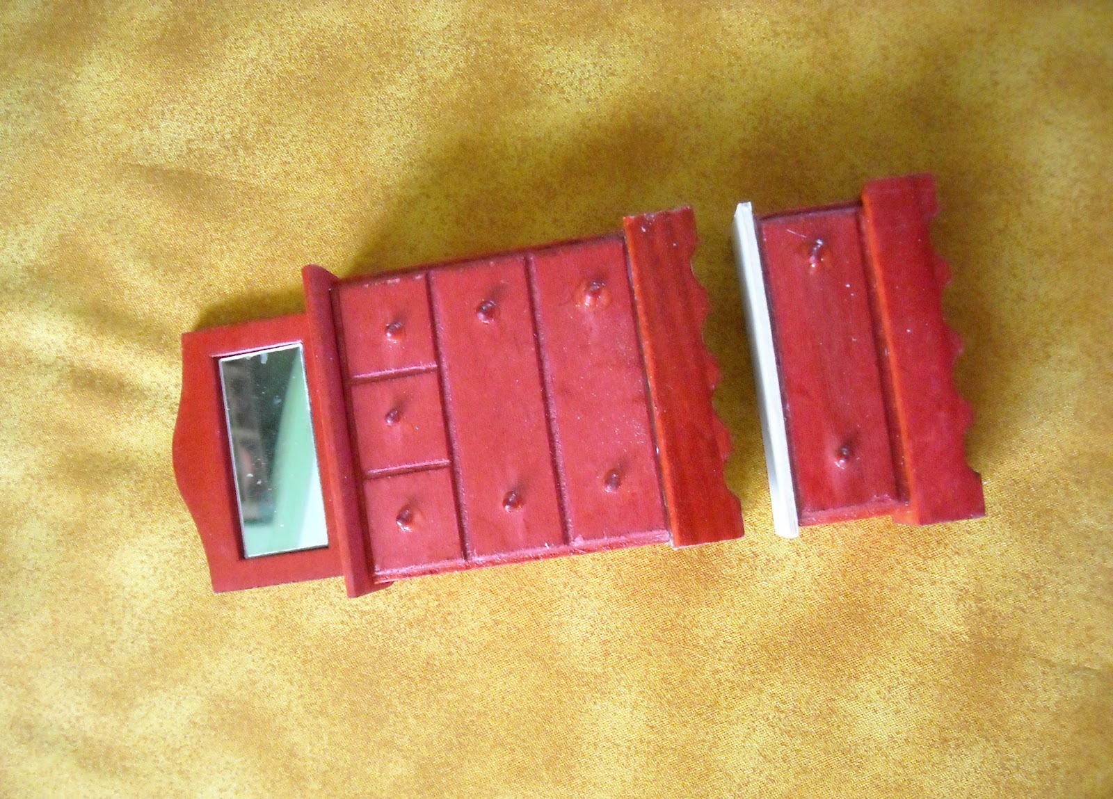 Old DaysOld Ways Dollar Store Dollhouse Furniture 5The Dresser
