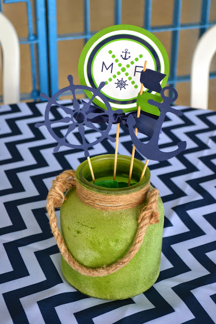 Partylicious Events PR: {Navy & Green Nautical Party}