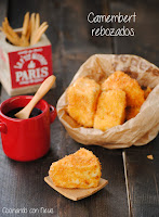 Camembert rebozado con panko y salsa de arándanos