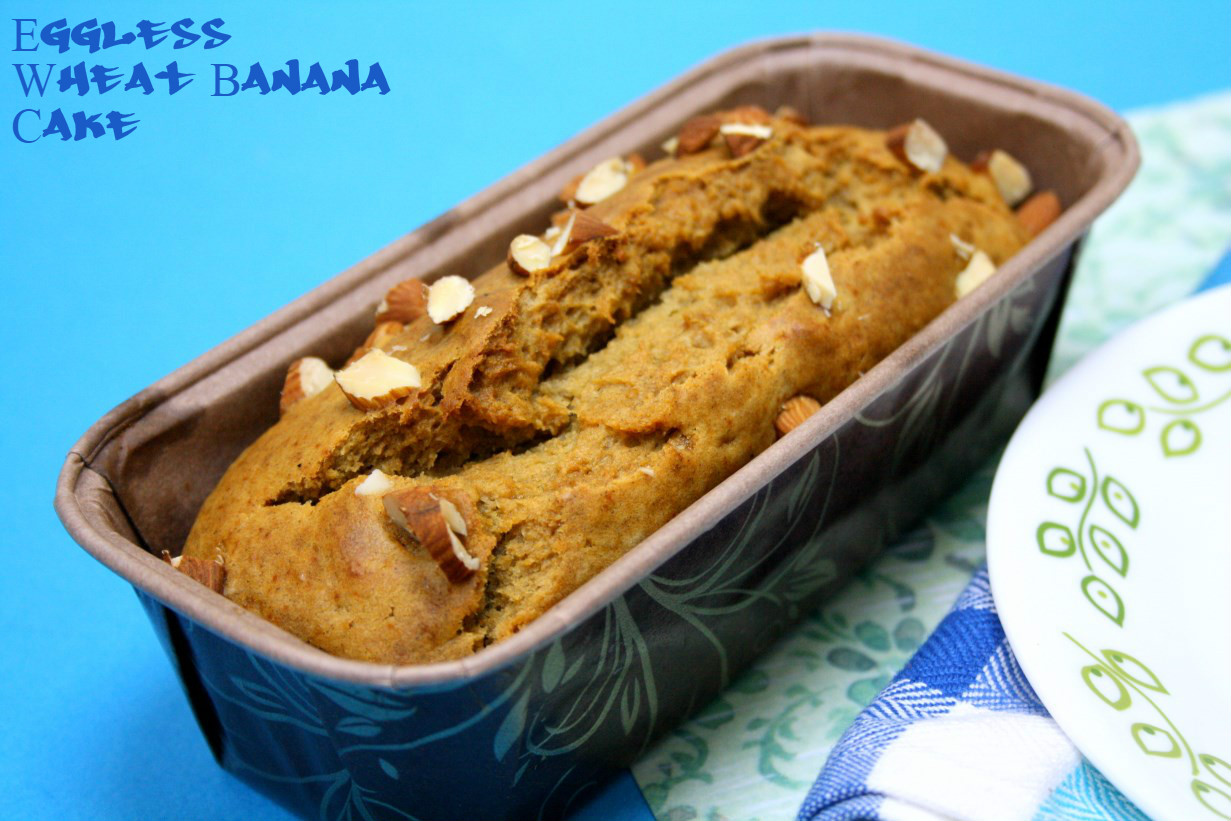 Spice your Life Eggless Wheat Banana Tea Cake How to