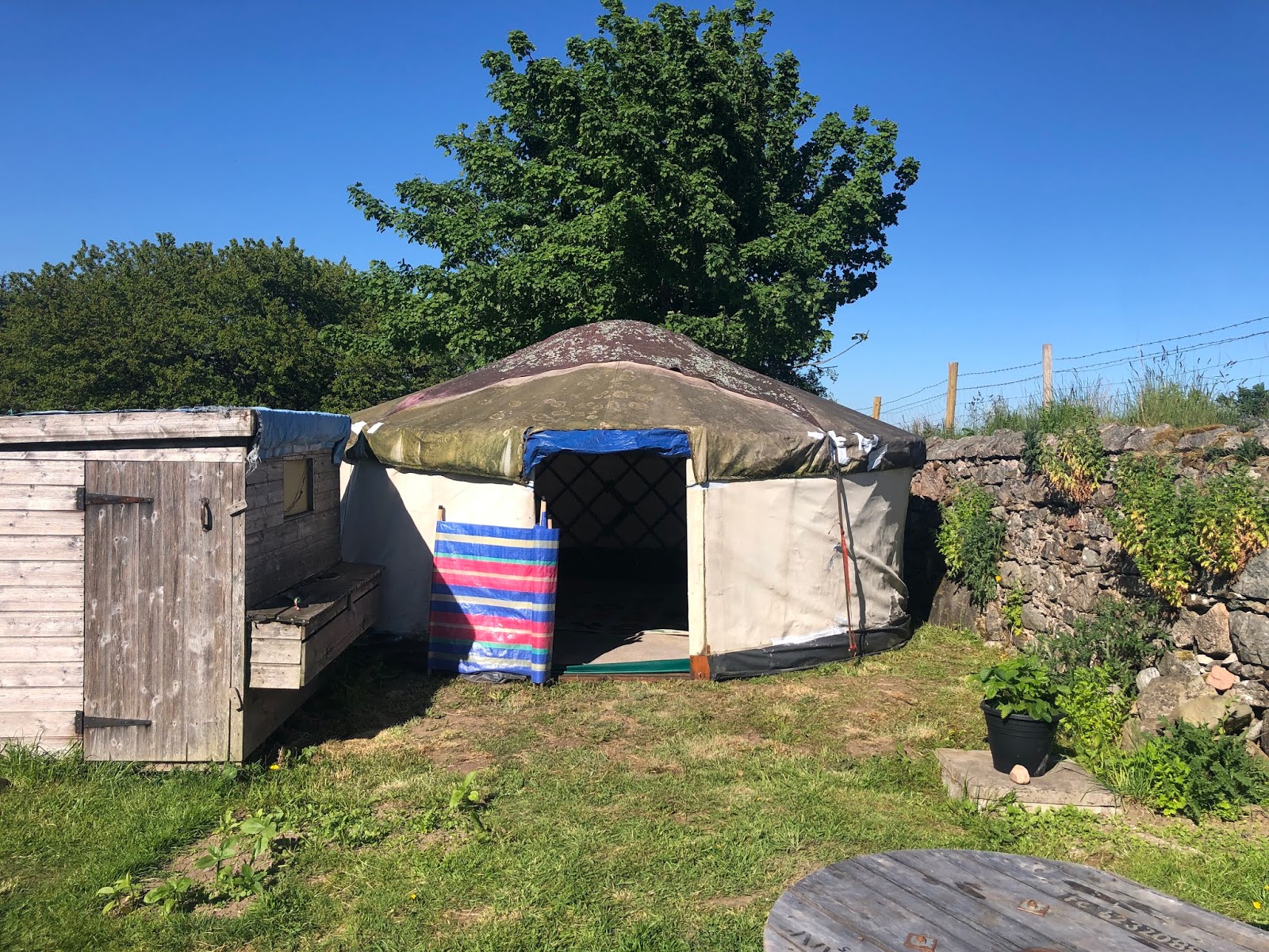 The Quilt Quine Moving a Yurt!